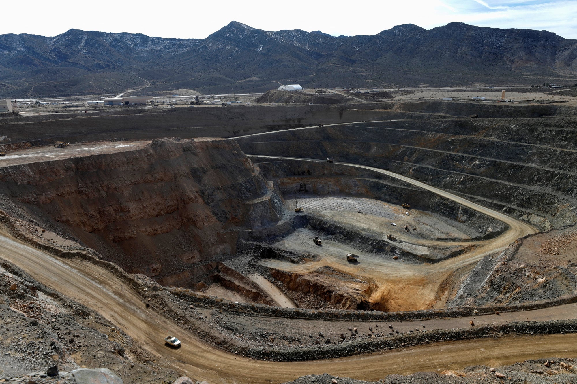 Mountain Pass in California is home to the only operating rare earth mining and processing facility in the US. Photo: Reuters