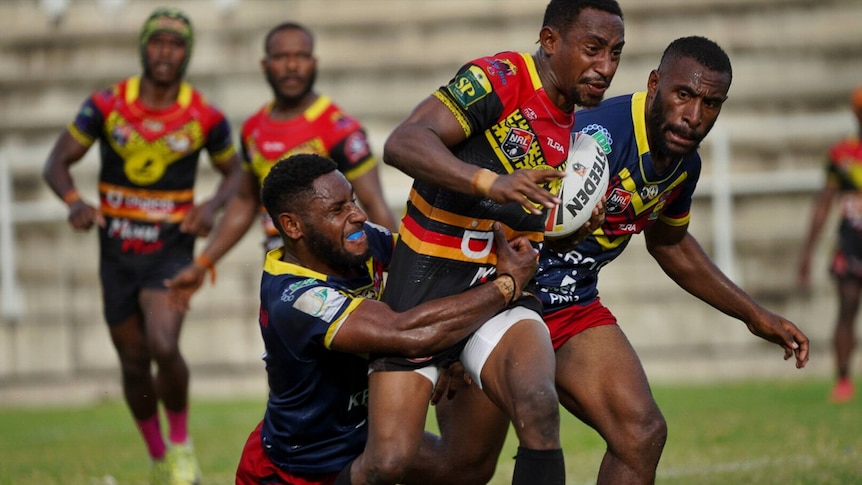 PNG athlete Jeremiah Ben balances AFL and rugby league in pursuit of opportunity