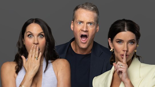 Laura Byrne, Jules Lund and Brittany Hockley host Stan’s new Married at First Sight spin-off, After the Dinner Party. 