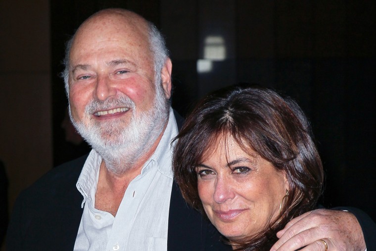 Director Rob Reiner (L) and wife Michele Singer.
