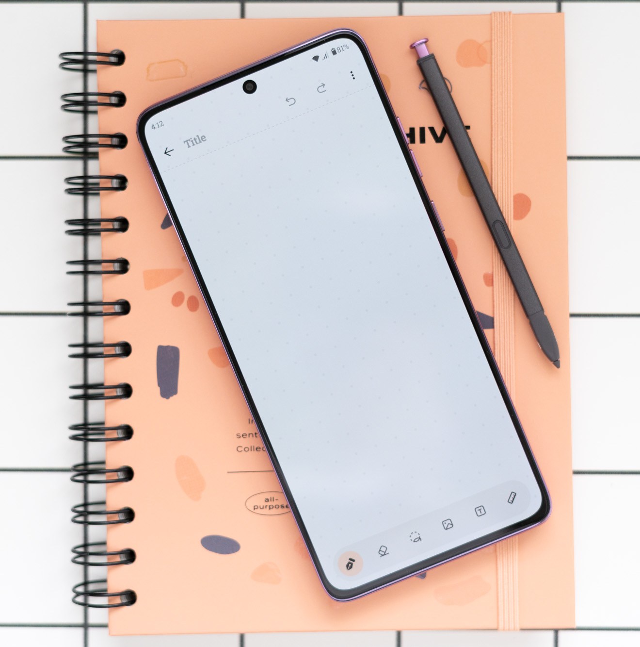 Motorola Moto G Stylus 2026 on a desk