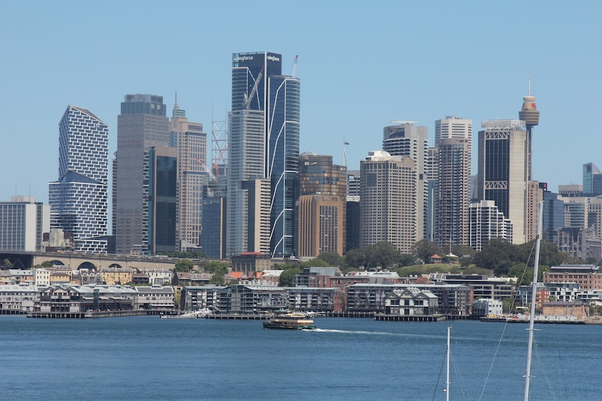 a city skyline seen from across the water