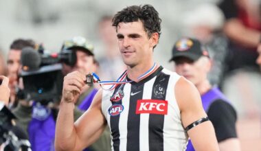 AFL games record on hold as ‘legend’ Scott Pendlebury set for rest after Anzac Day heroics