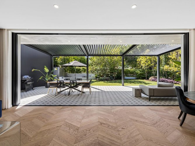Located at 9 Haining Avenue, the property sits on an 832sqm block within a leafy enclave of North Cottesloe.


