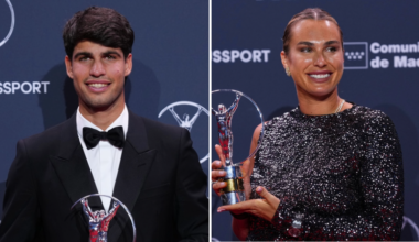 Tennis duo Alcaraz, Sabalenka win top Laureus awards