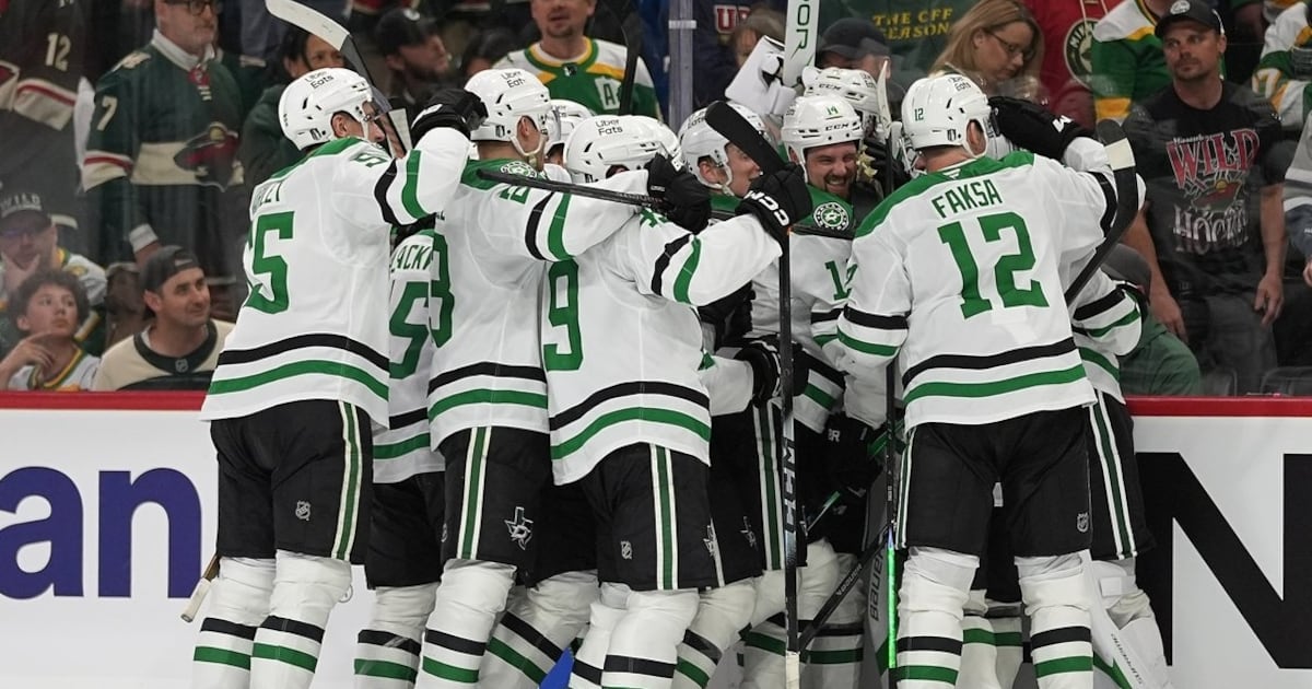 Wyatt Johnston's double-OT deflection gives Dallas Stars win over Minnesota Wild in Game 3