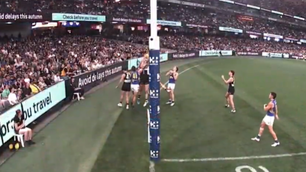 The mark that was ruled in Saints' favour. 