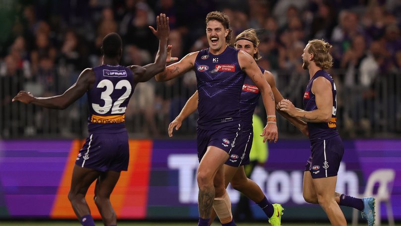 Luke Jackson celebrates.