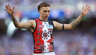 St Kilda’s Lance Collard at AFL Appeal Board challenging nine-game suspension for homophobic slur, live updates, latest news, result