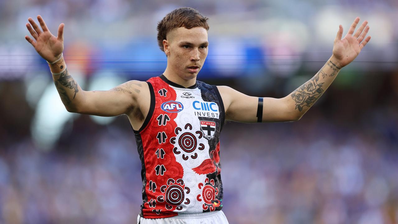 St Kilda’s Lance Collard at AFL Appeal Board challenging nine-game suspension for homophobic slur, live updates, latest news, result