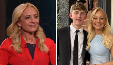 Carrie Bickmore confronted about ‘nude’ moment by her son on Glenn & Mick’s Celebrity Intervention