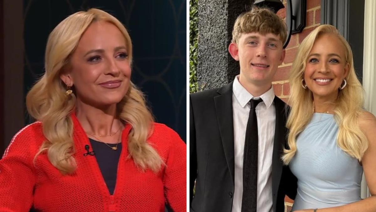 Carrie Bickmore confronted about ‘nude’ moment by her son on Glenn & Mick’s Celebrity Intervention