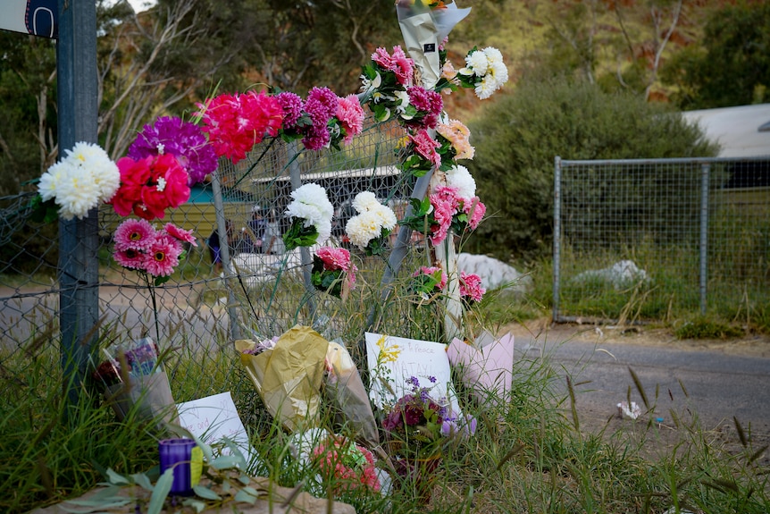 Flowers on a fence