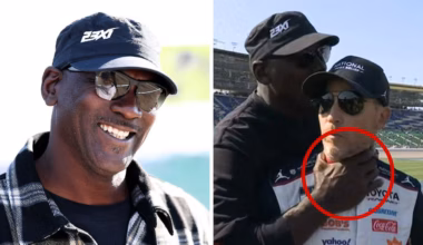 NASCAR icon Denny Hamlin breaks his silence after Michael Jordan grabbed his throat