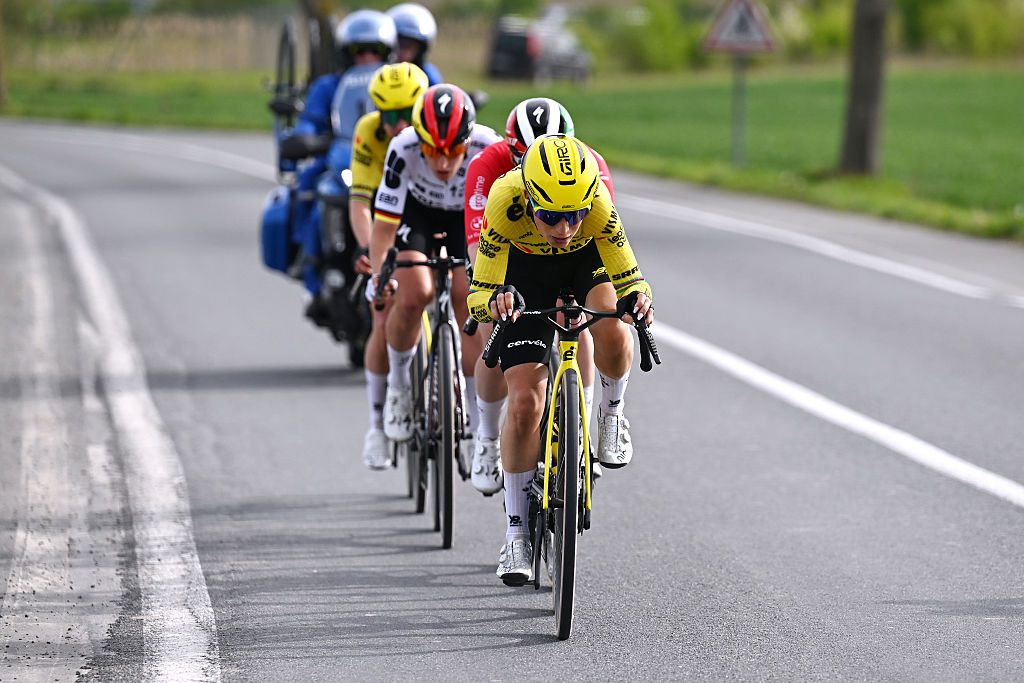 ROUBAIX, FRANCE - APRIL 12: Pauline Ferrand-Prevot of France and Team Visma