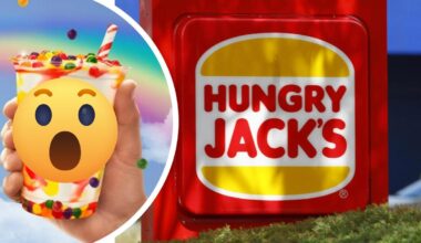 Hungry Jack’s: Burger giant announces new Skittles-inspired ice cream and milkshake