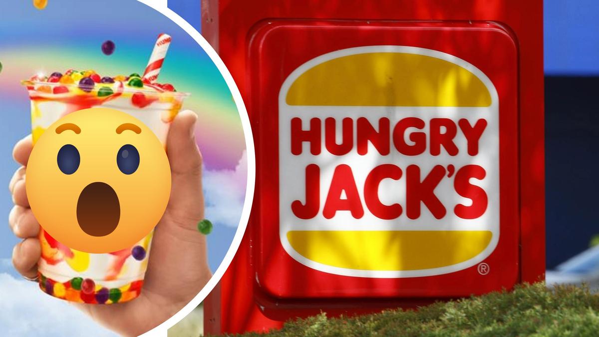Hungry Jack’s: Burger giant announces new Skittles-inspired ice cream and milkshake