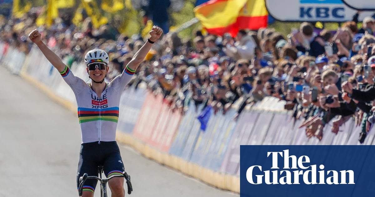 Pogacar holds off Van der Poel to win record-equalling third Tour of Flanders | Cycling