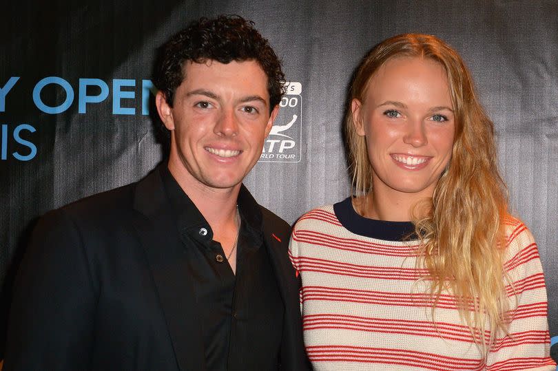 Rory McIlroy and Caroline Wozniacki arrives at Sony Open Player Party 2013 at JW Marriott Marquis on March 19, 2013 in Miami