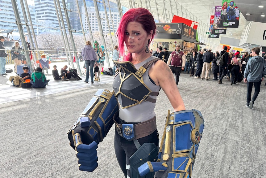 A cosplayer