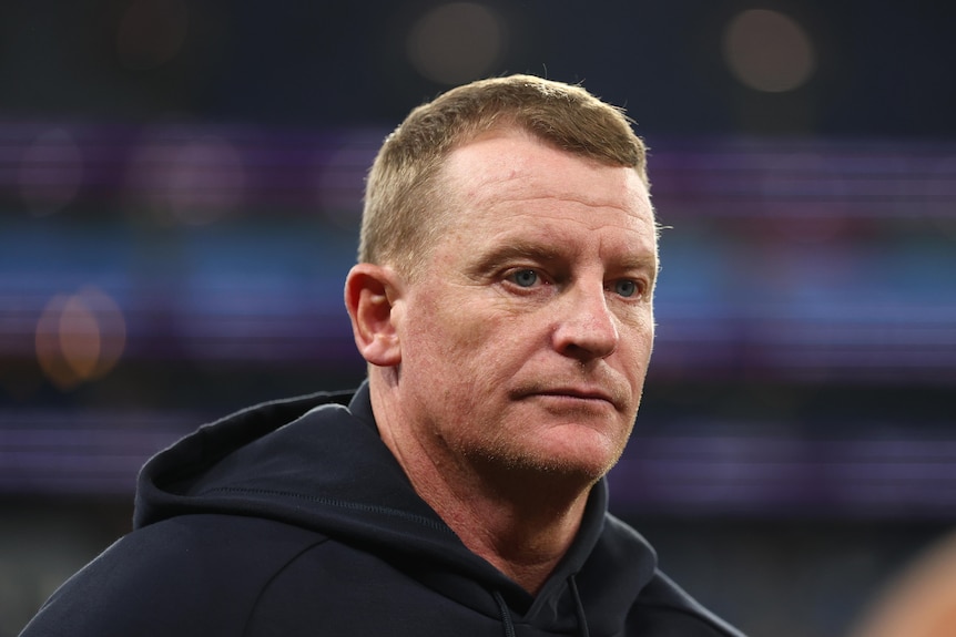 Michael Voss looks downcast