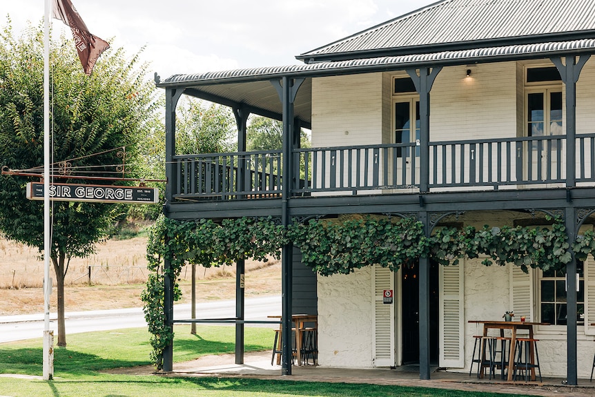 a two-storey pub