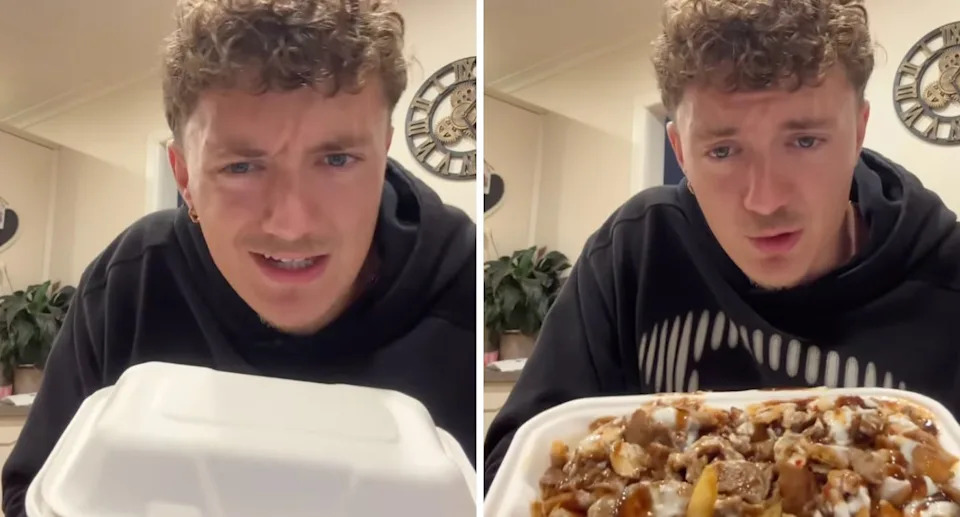 Silas said he loves halal snack packs, adding there isn't much similar in the US. Source: TiktoK/@fitbyfriday