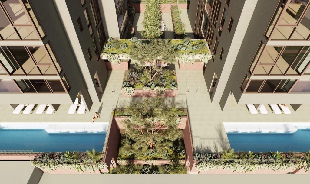 Architectural rendering of Vivo Stones Corner