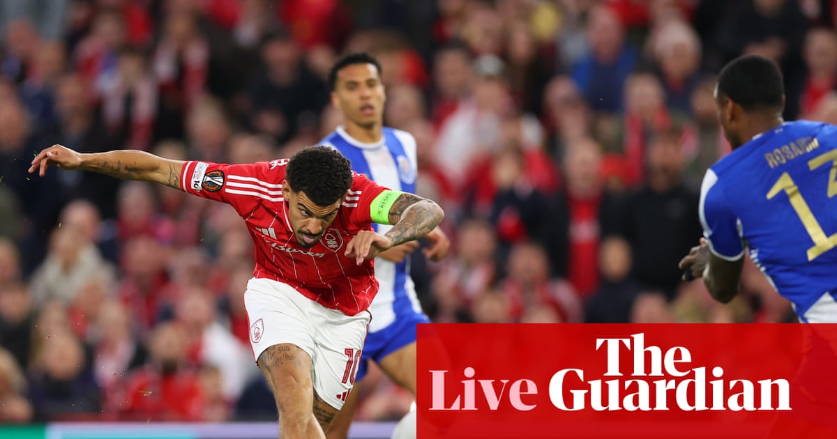 Nottingham Forest v Porto: Europa League quarter-final, second leg – live | Europa League