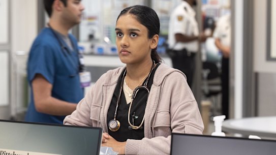 Australian actor Shabana Azeez in The Pitt.
