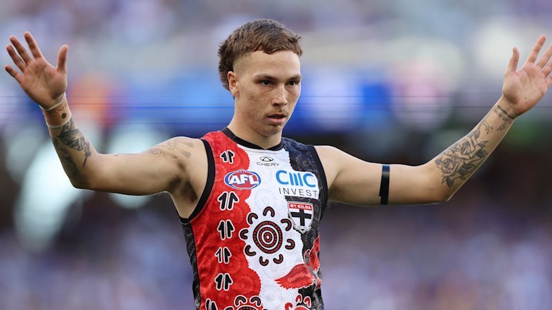 St Kilda star’s homophobic slur hearing; Zak Butters learns fate in umpire abuse scandal