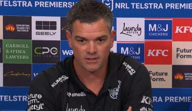 Cameron Ciraldo shuts down Lachlan Galvin question in Bulldogs press conference, video, Matt Burton