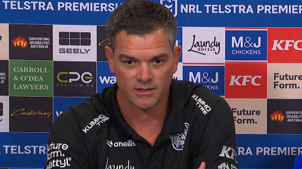 Cameron Ciraldo shuts down Lachlan Galvin question in Bulldogs press conference, video, Matt Burton