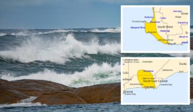 WA and Perth weather: Damaging winds and thunderstorms set to sweep state’s south