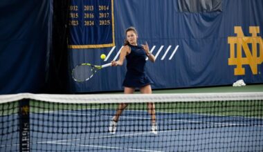 Irish women’s tennis starts postseason strong