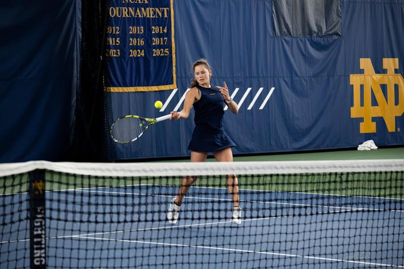 Irish women’s tennis starts postseason strong