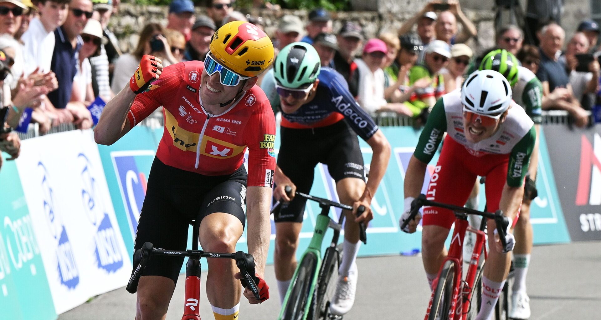 Pays de la Loire Tour: Alexander Kamp sprints to first victory for three years on stage 3, moves into race lead