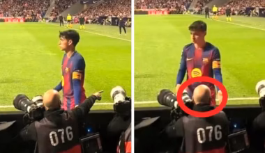 Barcelona star mocked for mistaking a cameraman’s bald head for a football in win over Atletico Madrid