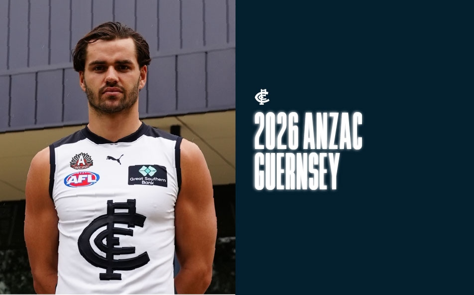 Blues honour Carlton servicemen on ANZAC guernsey