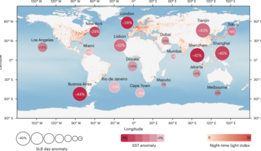 Ocean warming weakens the sea–land breeze in coastal megacities