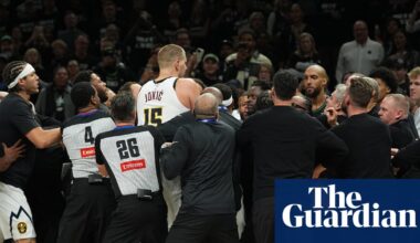 Nikola Jokić boils over after McDaniels’s mocking layup in Nuggets’ loss to Timberwolves | NBA