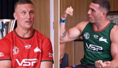 Adam Elliott reveals hilarious baby story, South Sydney Rabbitohs, wife Millie Elliott