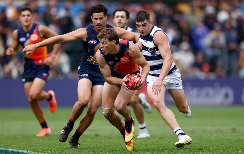 Robertson in action against the Cats before his injury.