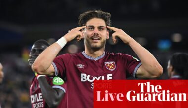 West Ham 4-0 Wolves: Premier League – as it happened | Premier League