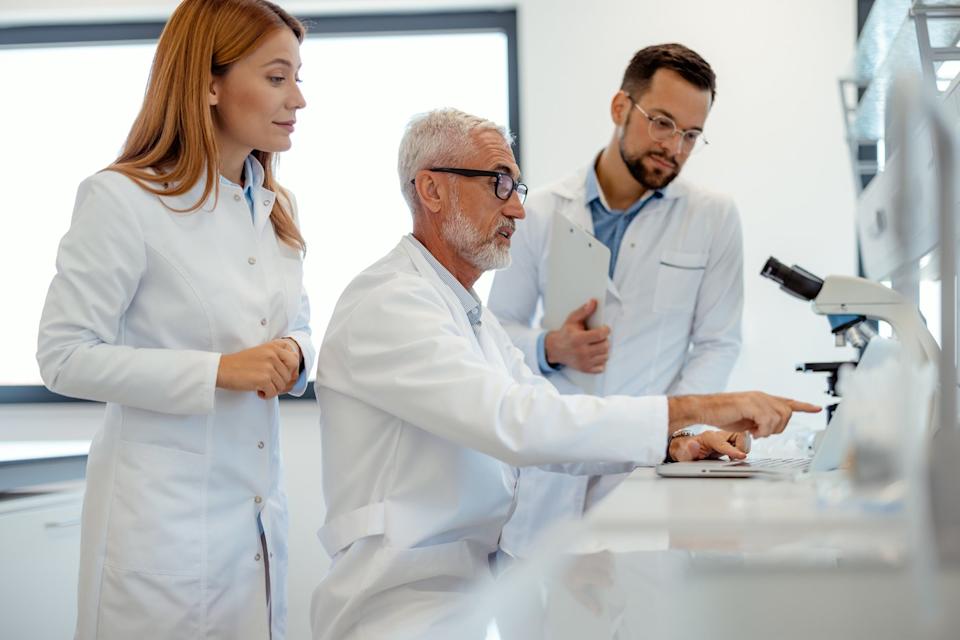 Researchers in a laboratory