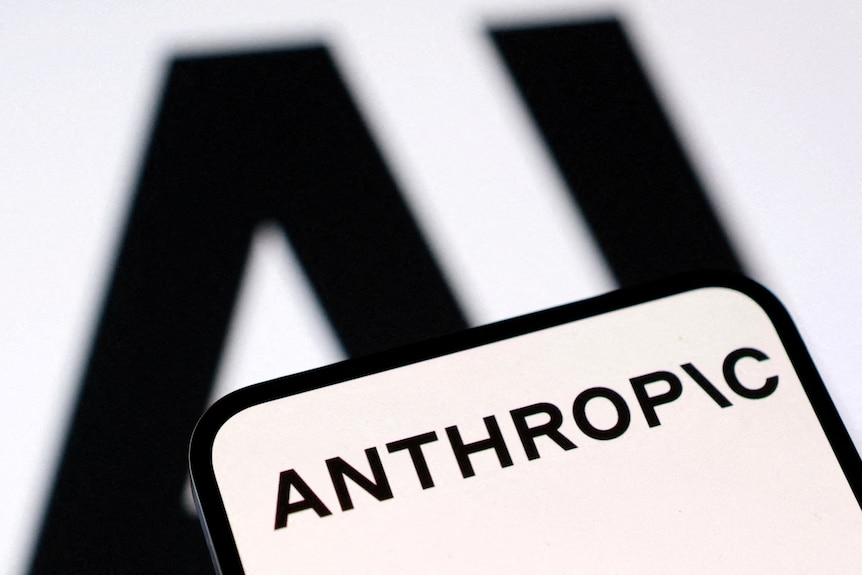 Anthropic logo on a smartphone screen