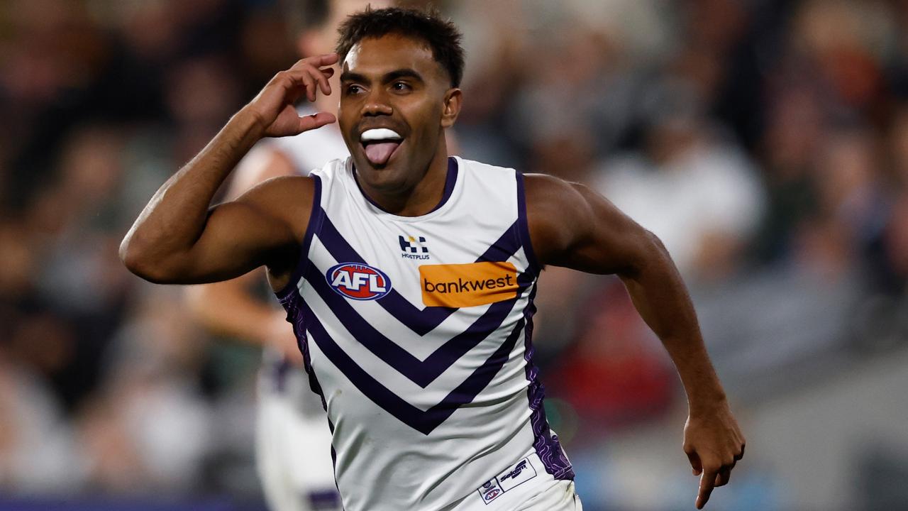 Isaiah Dudley Fremantle Dockers interview, Gather Round win vs Collingwood Magpies, family travel from Port Lincoln, interview, Prince Alfred College, latest news