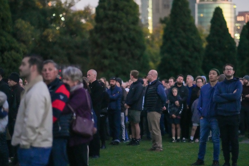 Melbourne dawn service.