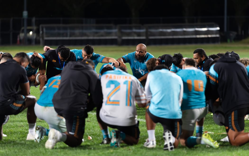 Moana Pasifika players after a game.