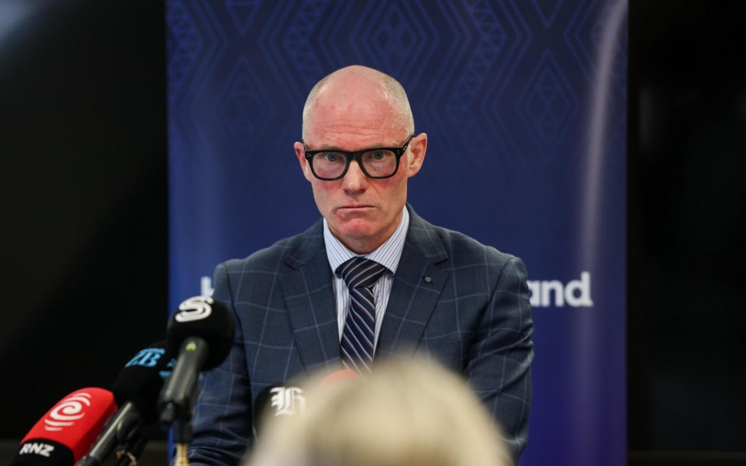 Health New Zealand National Director, Mental Health and Addictions Service Enhancement Phil Grady speaks at the release of Canterbury's Mental Health Services review after the killing of Laisa Waka Tunidau by Zakariye Mohamed Hussein.